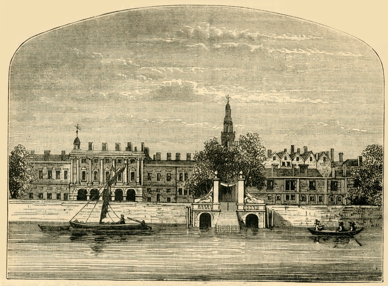 Somerset House y escaleras, 1881 de Unbekannt