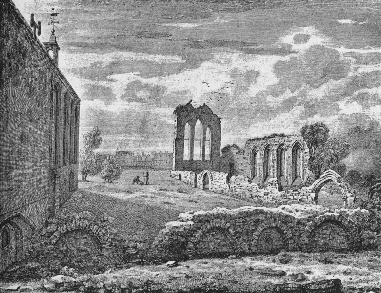 Vista sureste del Convento de Santa Elena, Bishopsgate, Ciudad de Londres, c1819 de Unbekannt