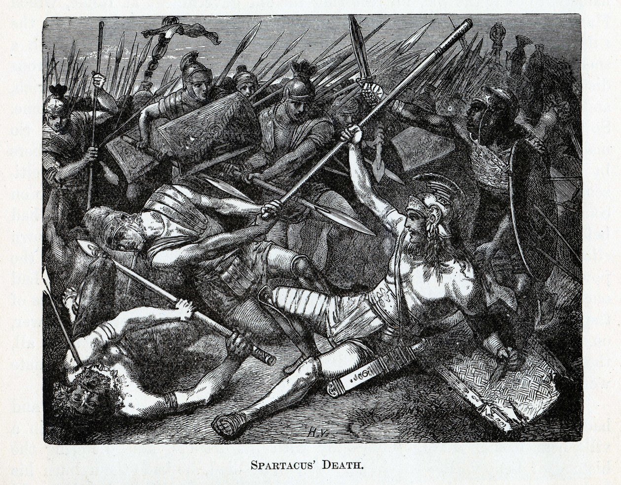 Muerte de Espartaco, 1882 de Unbekannt