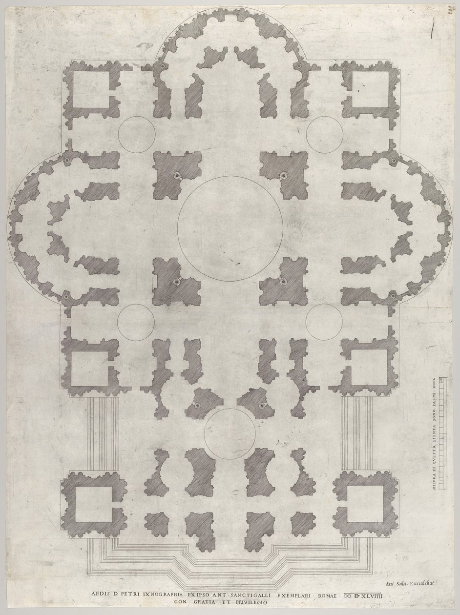 Speculum Romanae Magnificentiae: Plano de San Pedro de Unbekannt
