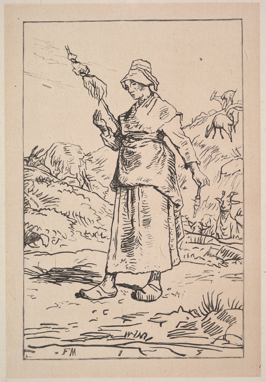 Hilandera de Auvernia, 1830-99 de Unbekannt
