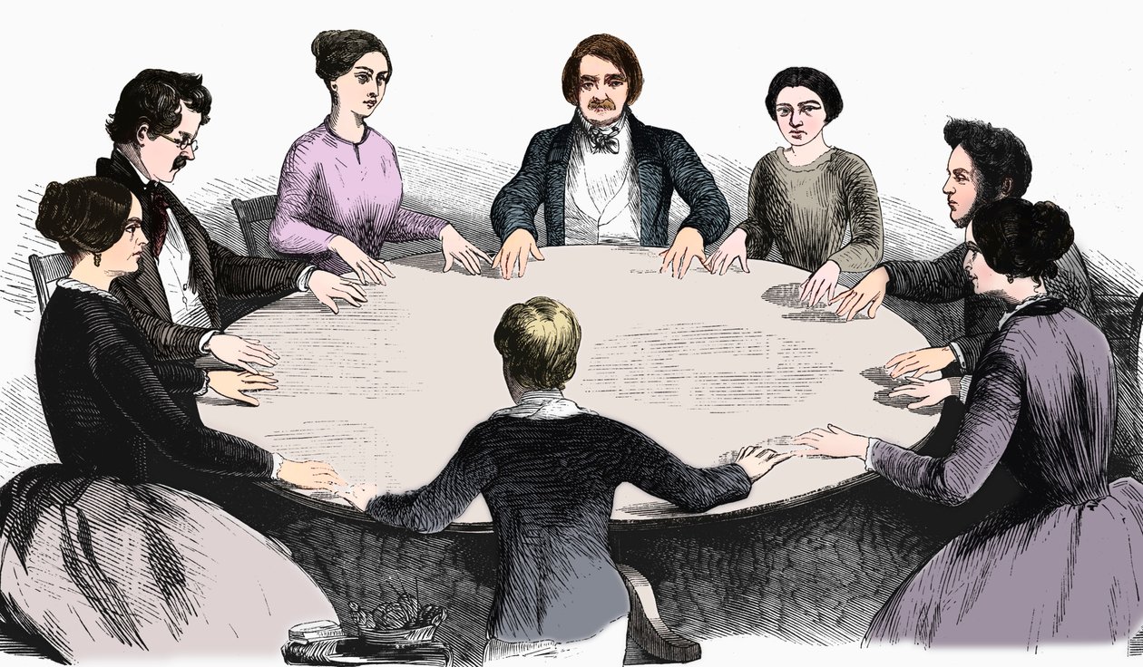 Reunión espiritista en Leipzig, Alemania, 1893 de Unbekannt