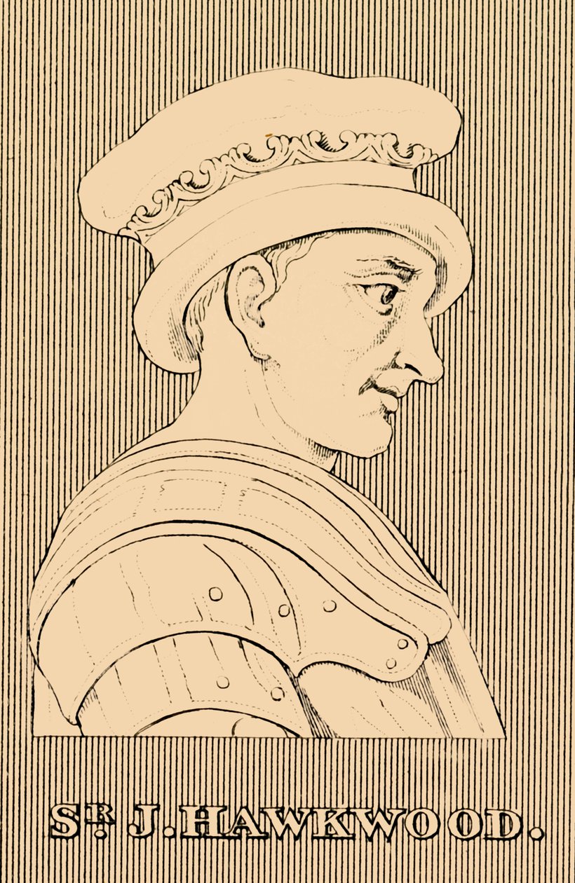 Sr. J, Hawkwood, c1323-1394, 1830 de Unbekannt
