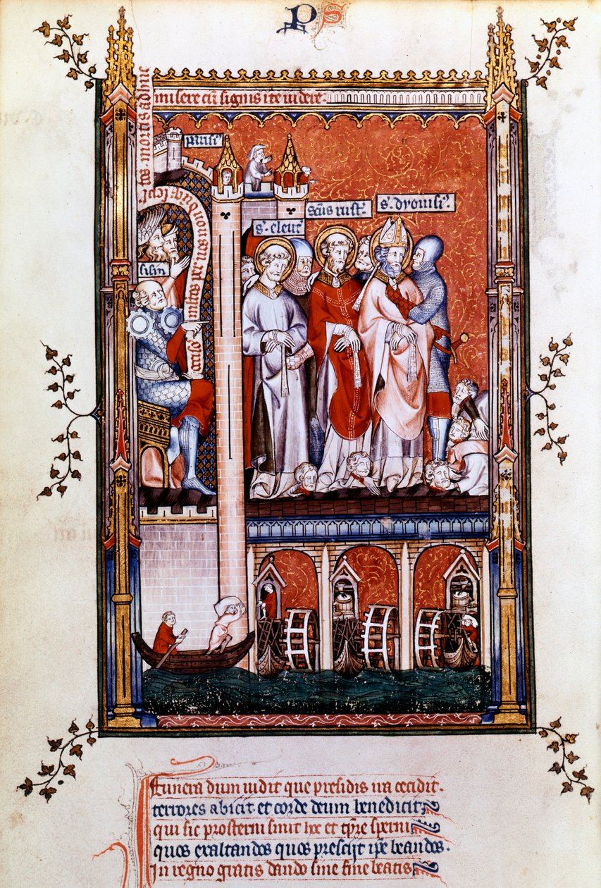 San Denis muestra a los mártires, 1317 de Unbekannt