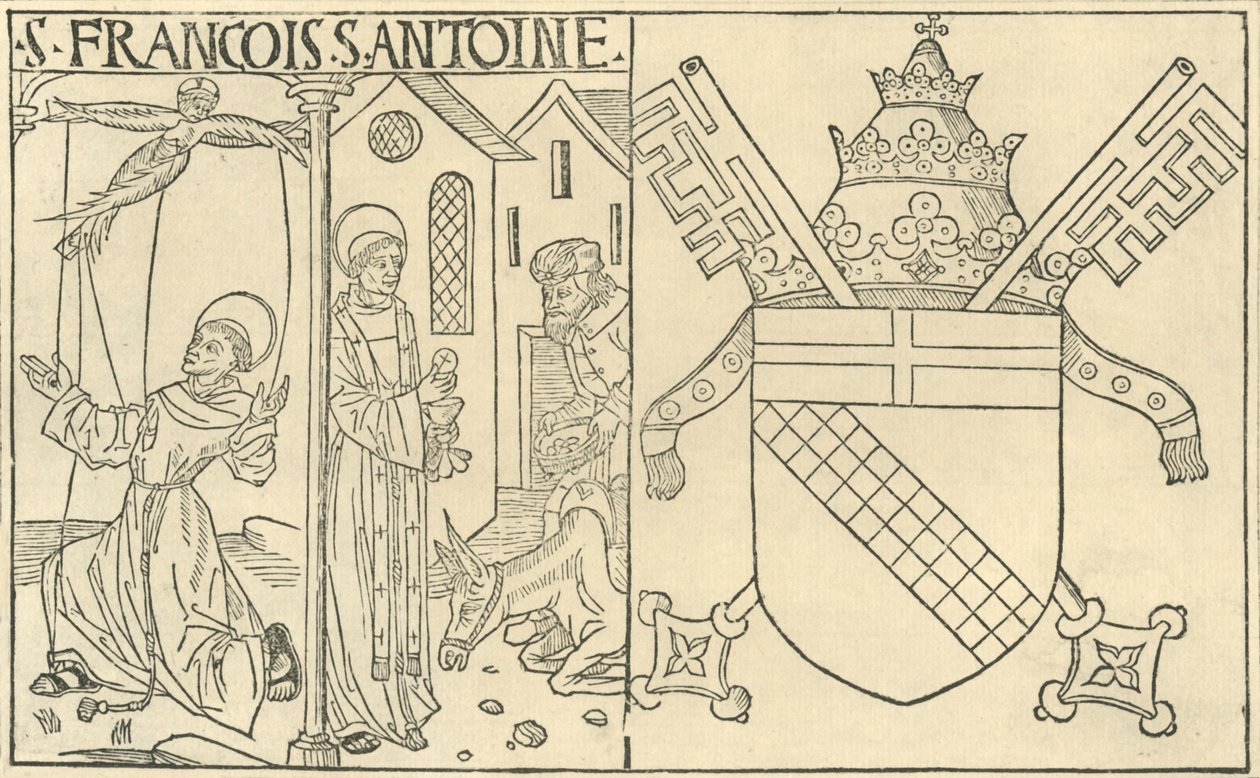 San Francisco de Asís y San Antonio de Padua, 1915 de Unbekannt