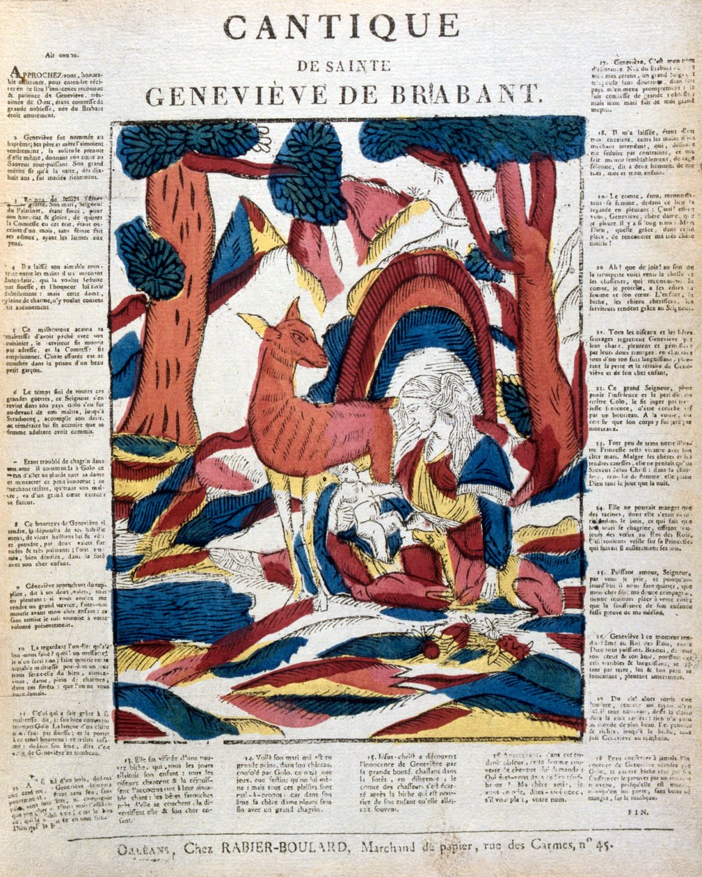 Santa Genoveva de Brabante en el bosque de Unbekannt