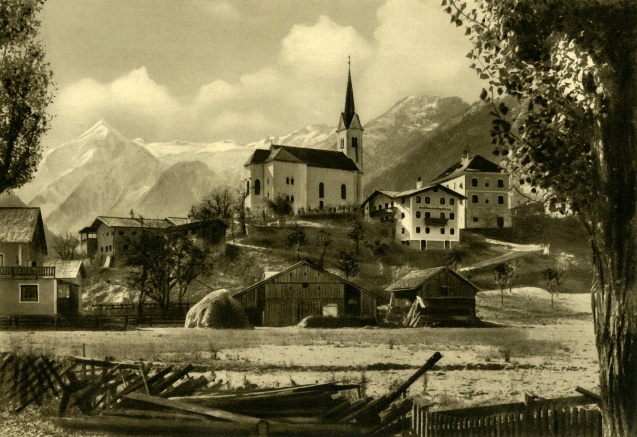 Iglesia de Santa Margarita, Kaprun, Austria, c1935 de Unbekannt