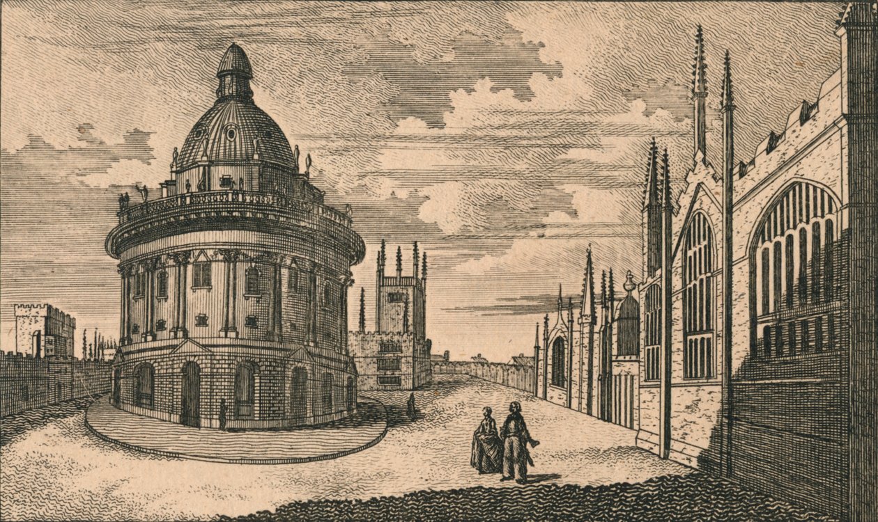 Iglesia de Santa María y Biblioteca Radcliffe en Oxford, siglo XVIII de Unbekannt