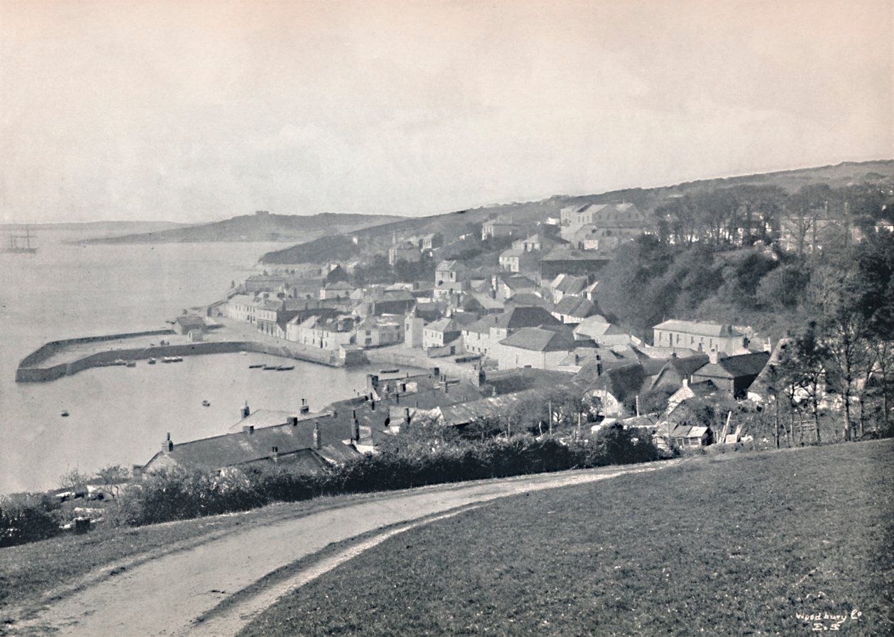 St. Mawes - Mostrando el puerto y el castillo, 1895 de Unbekannt