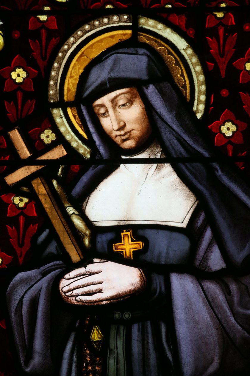 Iglesia de San Pablo. Vidriera. Juana Francisca de Chantal (Jeanne de Chantal, Jeanne Francoise Fremyot de Rabutin, baronesa de Chantal) de Unbekannt