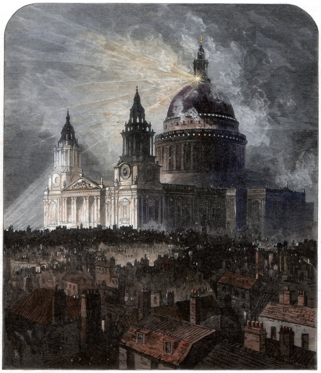 Catedral de San Pablo en el Día de Acción de Gracias, 1872 de Unbekannt