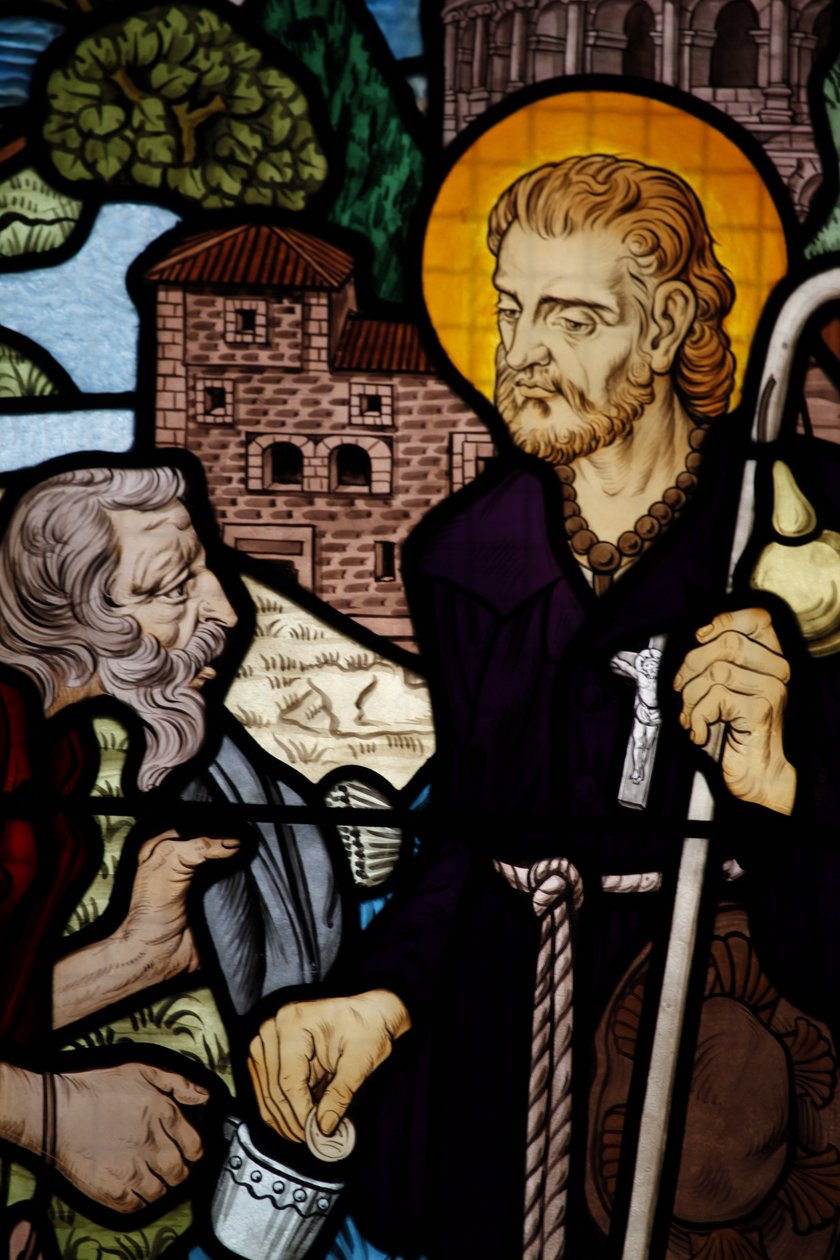 Vidriera en la iglesia Saint-Honoré d