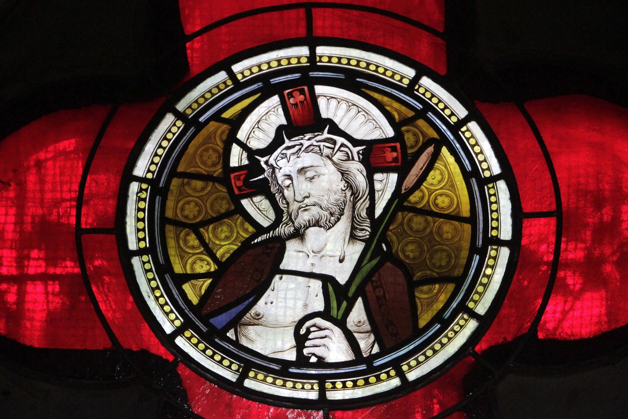 Vidriera de Jesús, Iglesia de San Pedro y San Pablo, Estambul, Turquía de Unbekannt