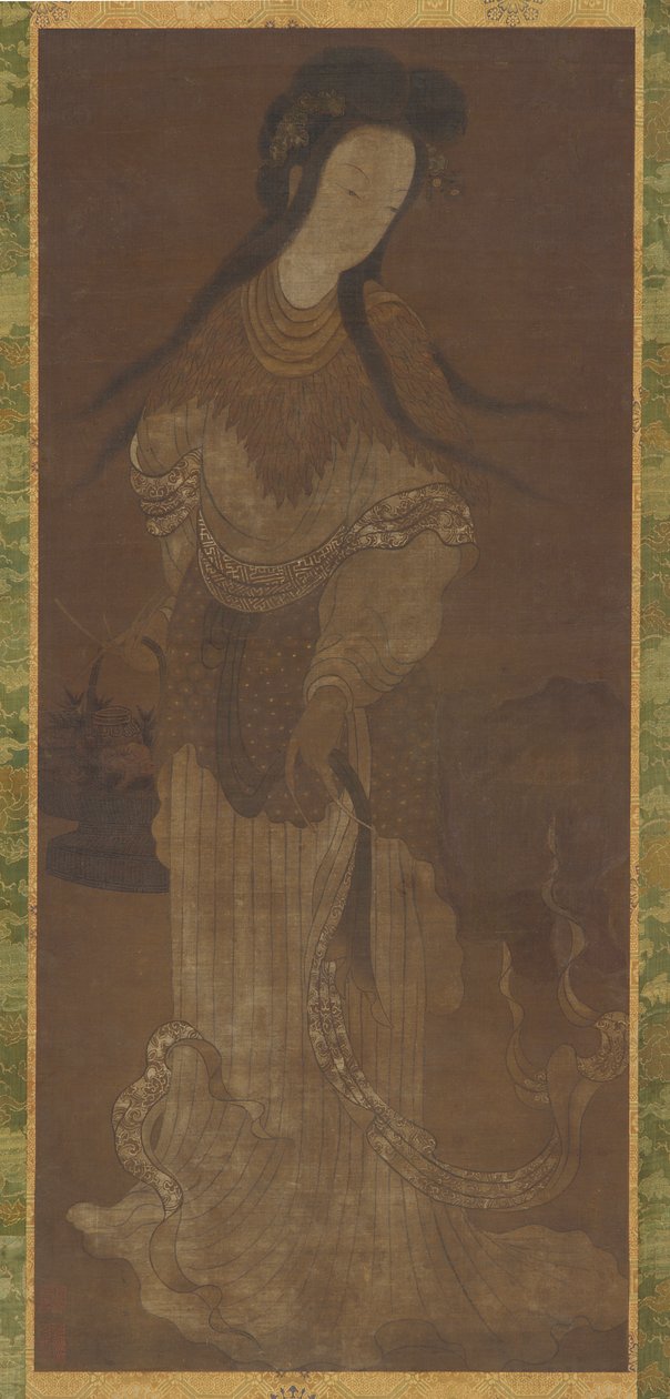 Figura de pie de una inmortal femenina, dinastía Ming, siglos XVI-XVII de Unbekannt