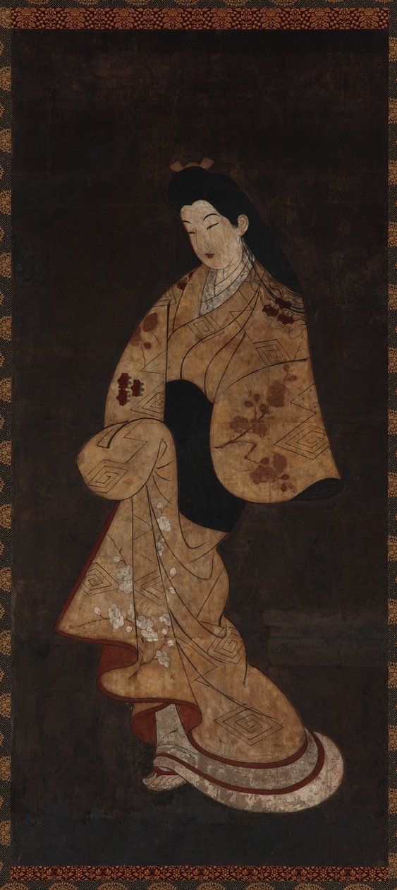 Figura de pie de una niña, período Edo, siglo XVIII de Unbekannt