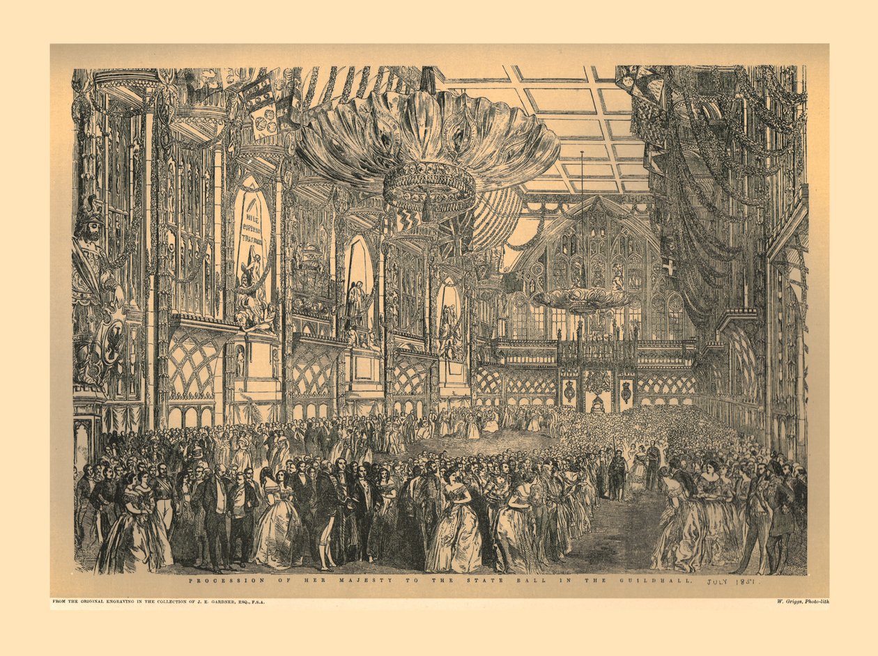 Baile de Estado en el Guildhall, 1851, 1886 de Unbekannt