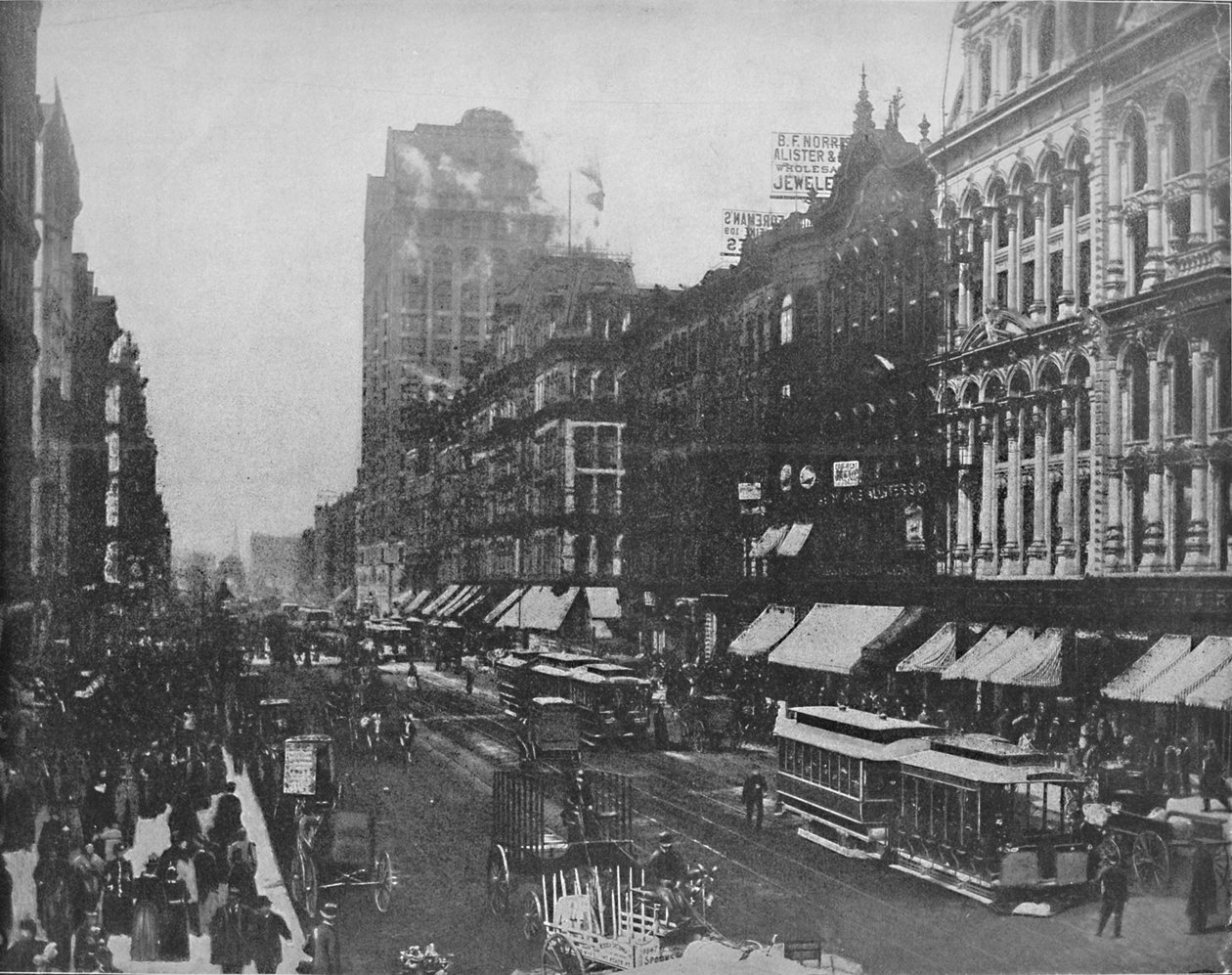 State Street, Chicago, c. 1897 de Unbekannt