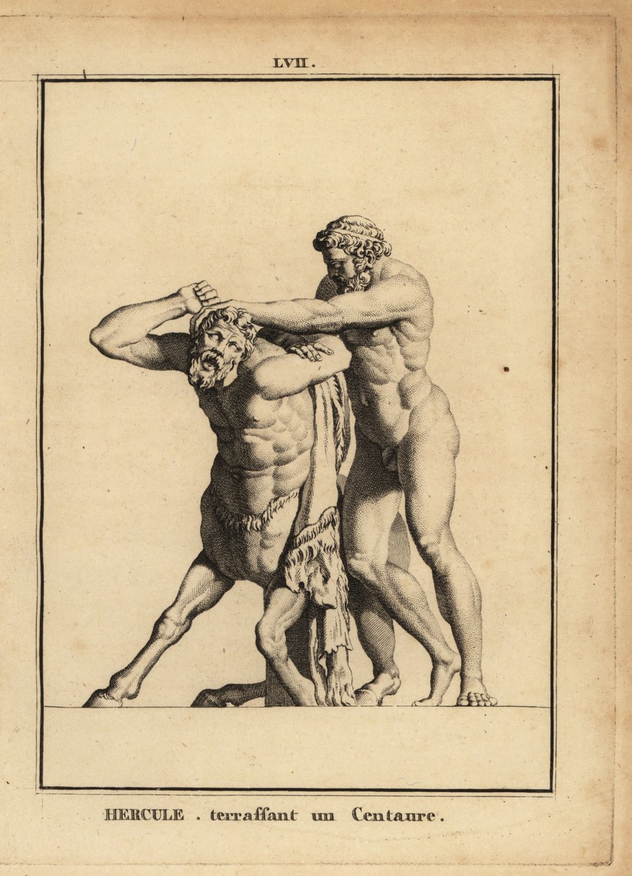 Estatua de Hércules, héroe y dios romano, matando a un centauro de Unbekannt