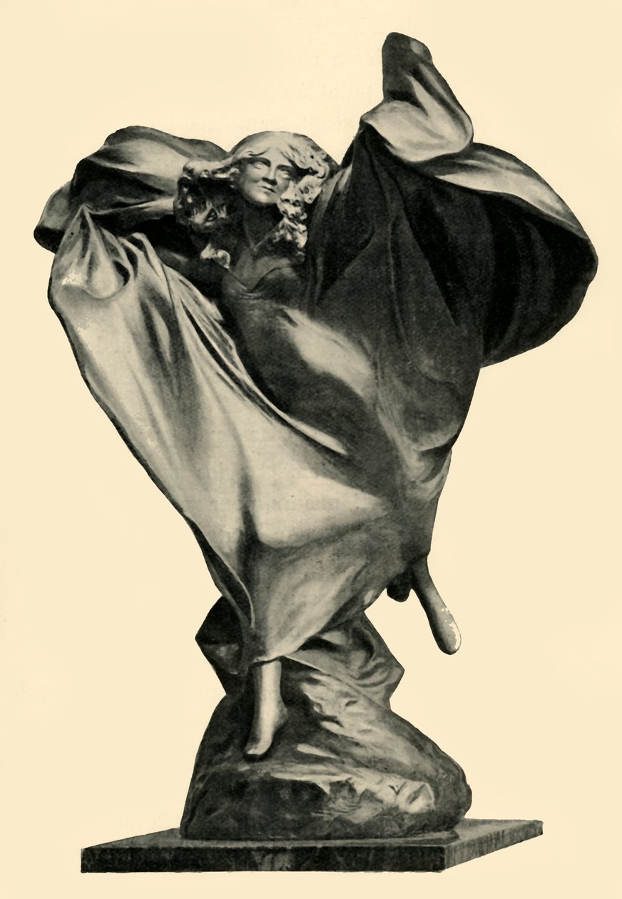 Estatua de Loïe Fuller por Théodore Rivière, c1890s, 1903 de Unbekannt