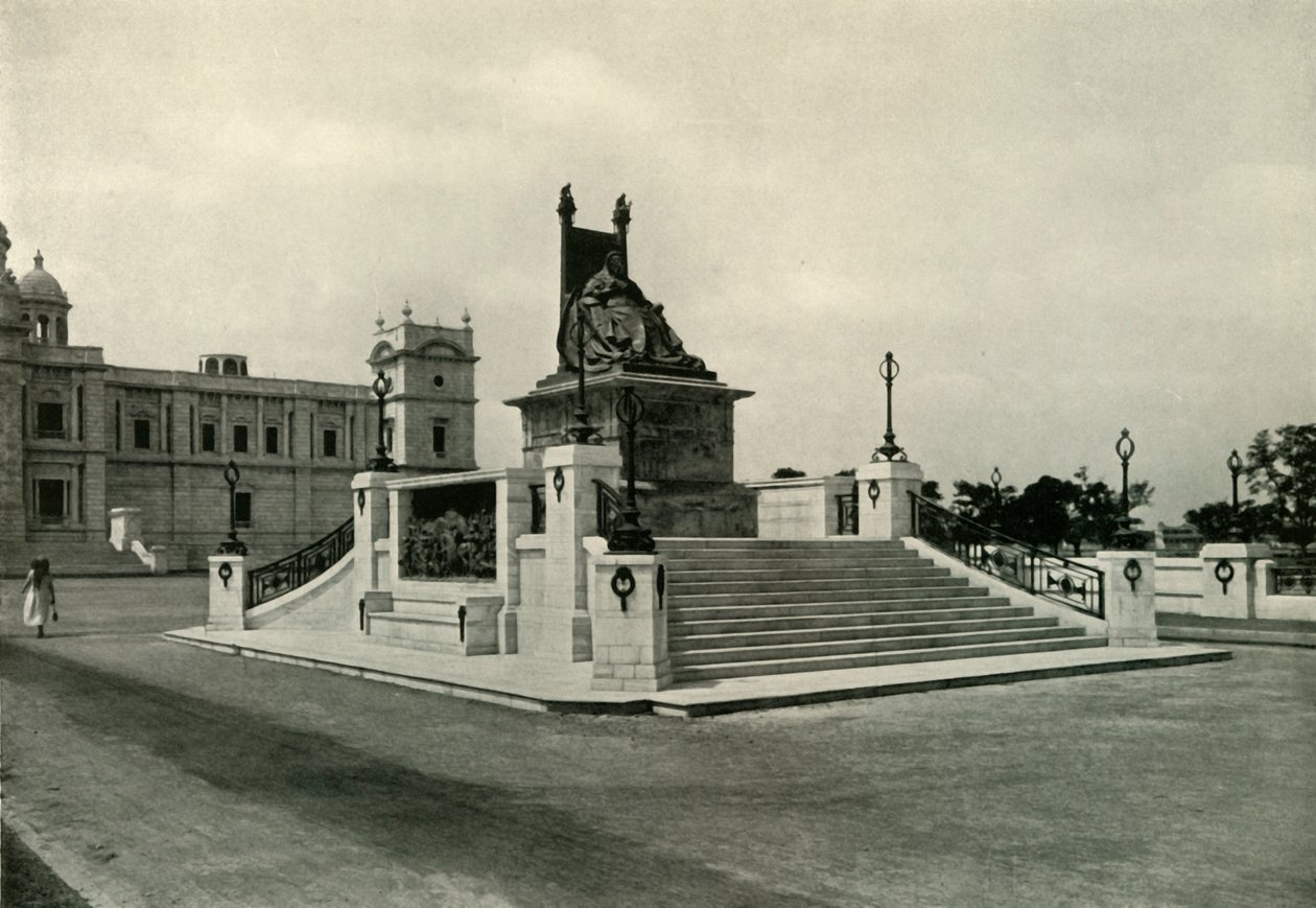 Estatua de la Reina Victoria frente al Victoria Memorial Hall, 1925 de Unbekannt