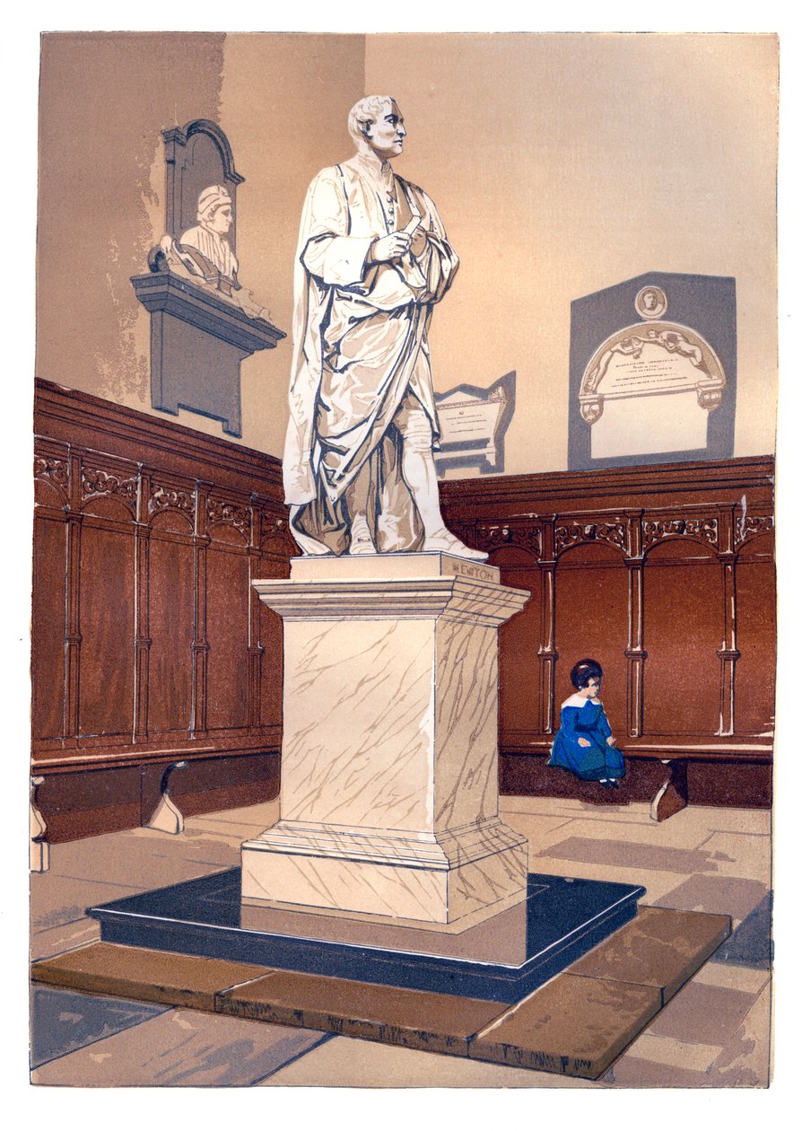 Estatua de Sir Isaac Newton en la capilla del Trinity College, Cambridge de Unbekannt