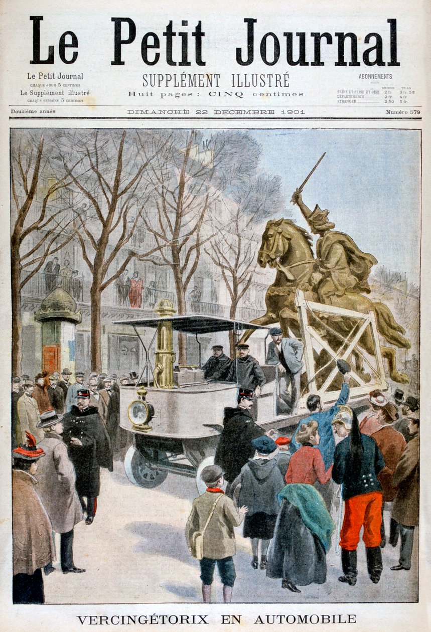 Estatua de Vercingétorix en tránsito, Francia, 1901 de Unbekannt