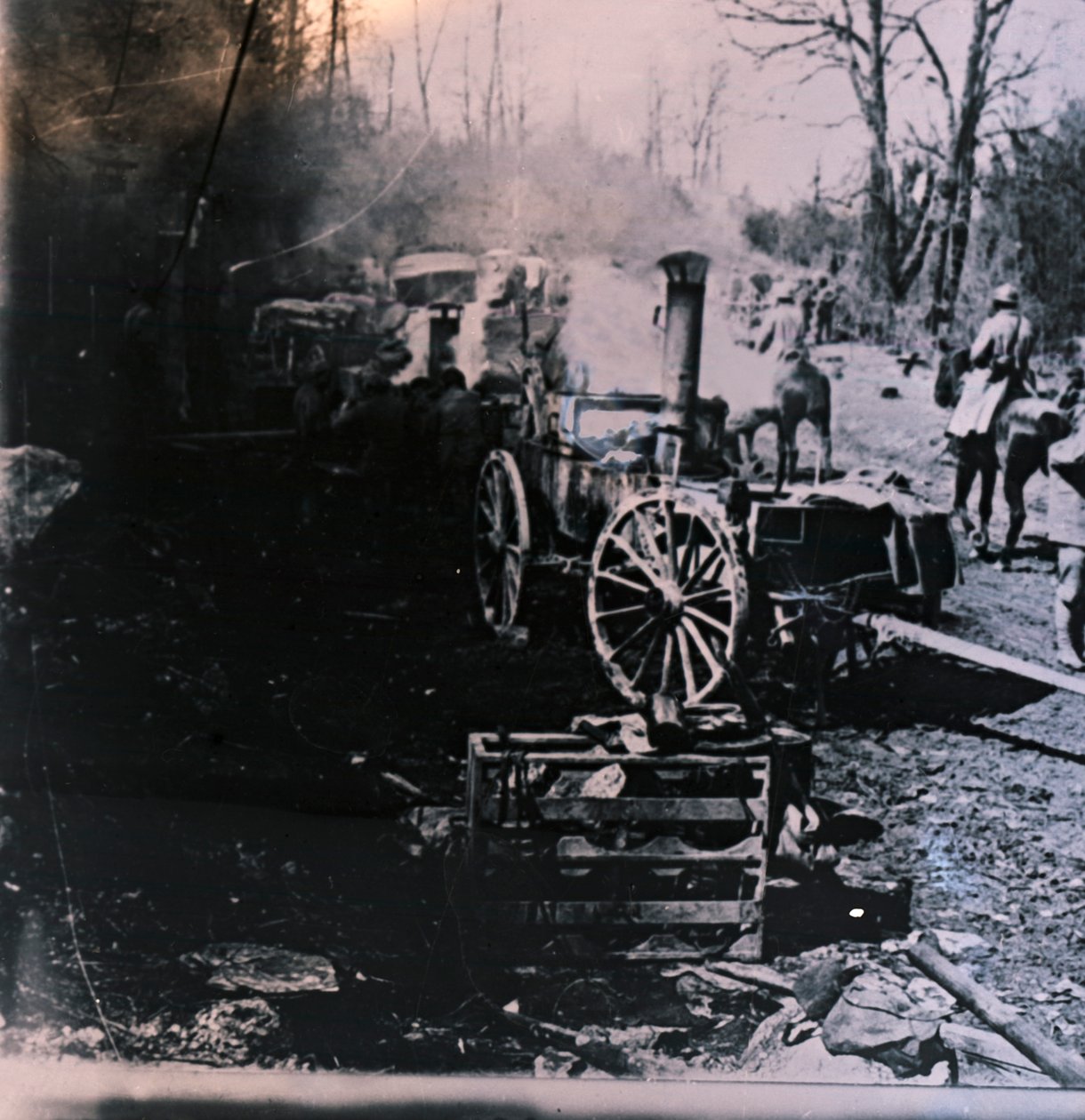 Locomotora de vapor, c1914-c1918 de Unbekannt