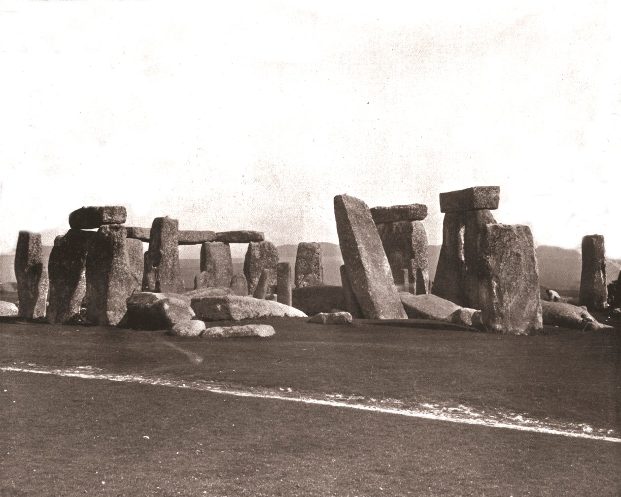 Stonehenge, Llanura de Salisbury, Wiltshire, 1894 de Unbekannt