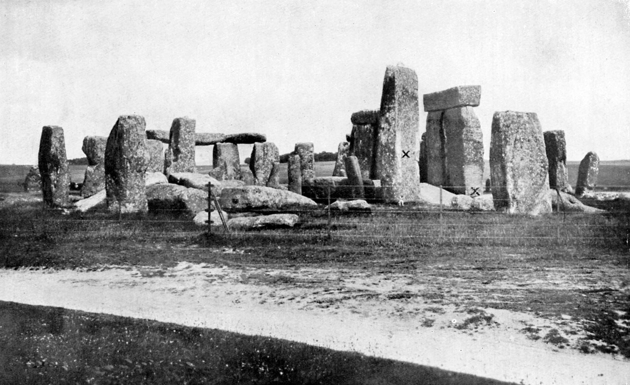 Stonehenge después de la restauración, c1920 de Unbekannt