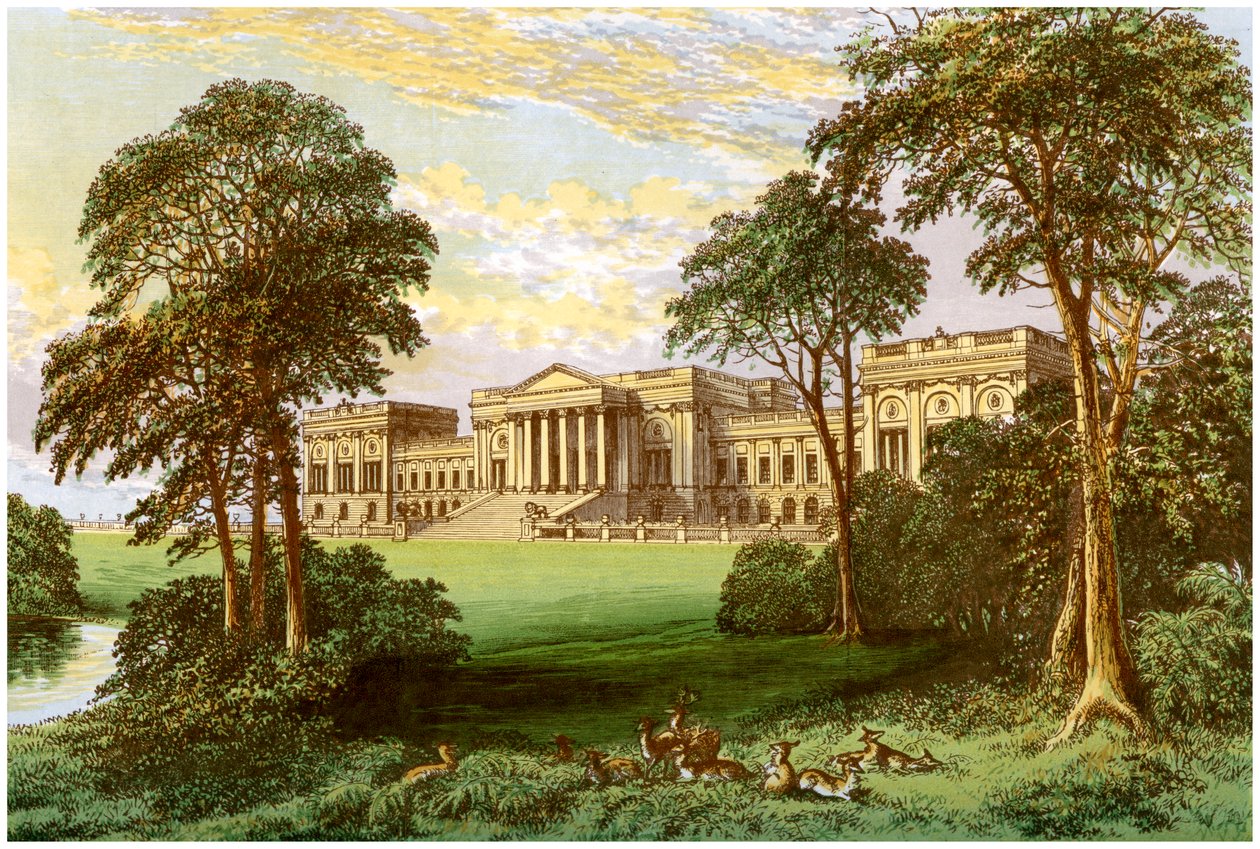 Parque Stowe, Buckinghamshire, hogar del Duque y Marqués de Buckingham y Chandos, c1880 de Unbekannt