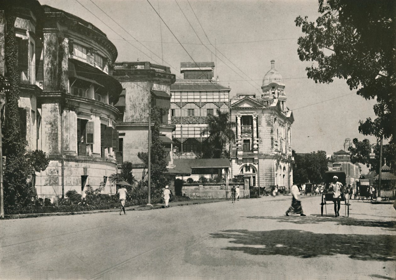 Strand Road, Rangún. - Oficina de Correos, Banco Imperial de India. Aduana a lo lejos, 1900 de Unbekannt