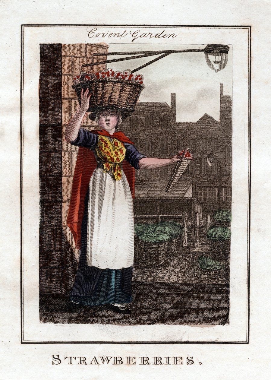 Fresas, Covent Garden, Londres, 1805 de Unbekannt
