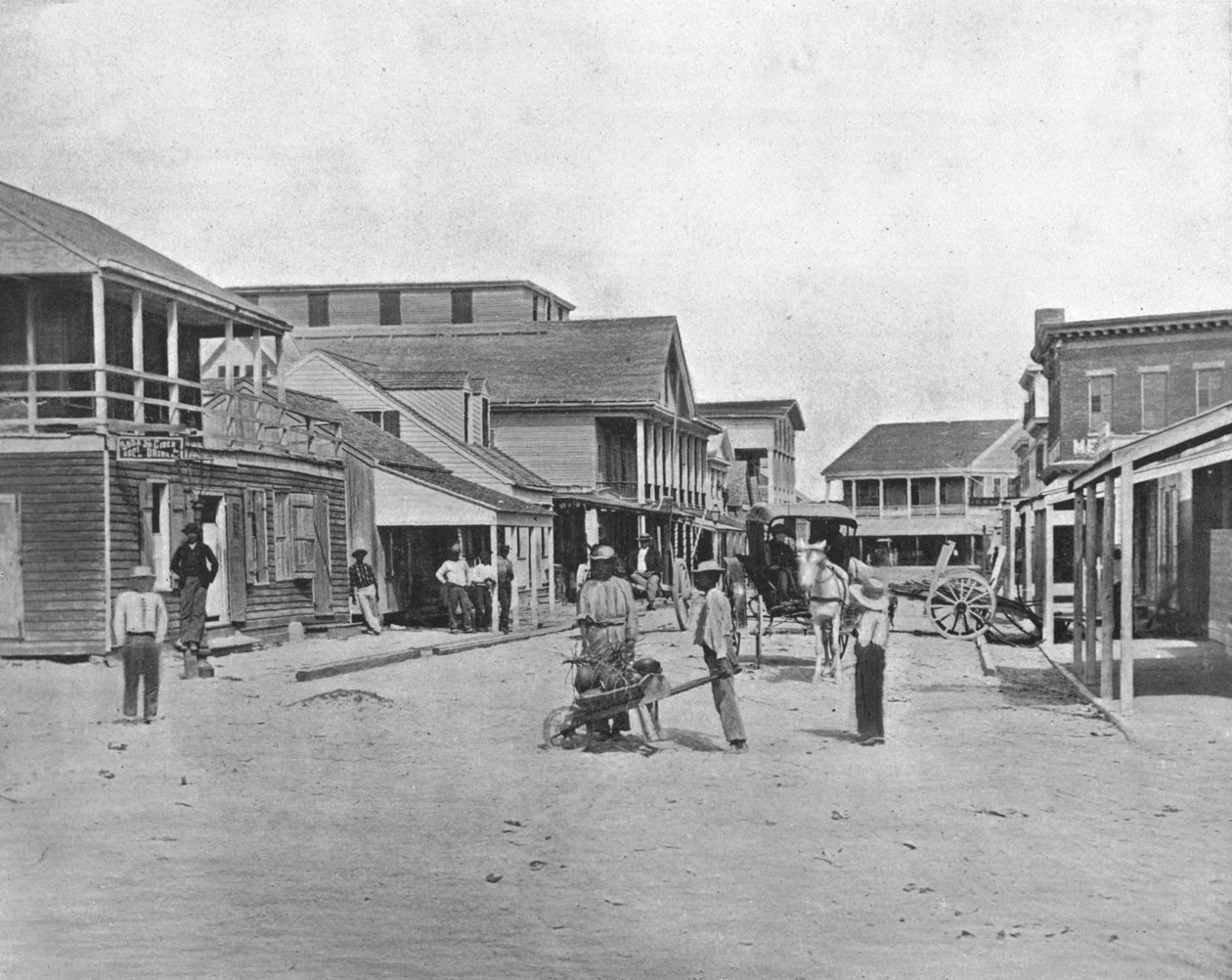 Calle en Key West, Florida, EE.UU., c. 1900 de Unbekannt