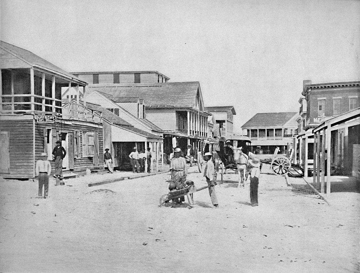 Calle en Key West, Florida, c1897 de Unbekannt