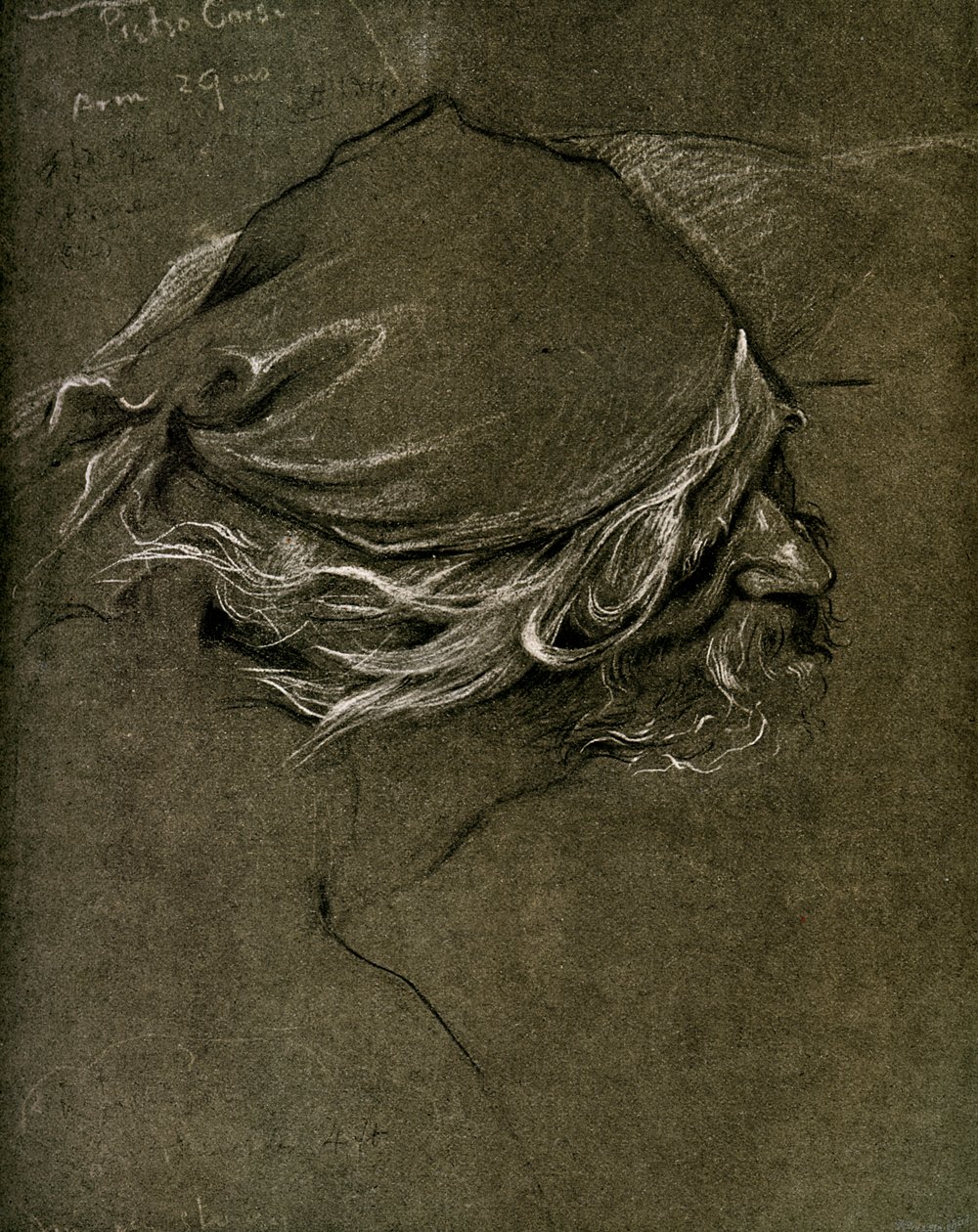 Estudio para La sirena del mar, por Herbert J Draper de Unbekannt