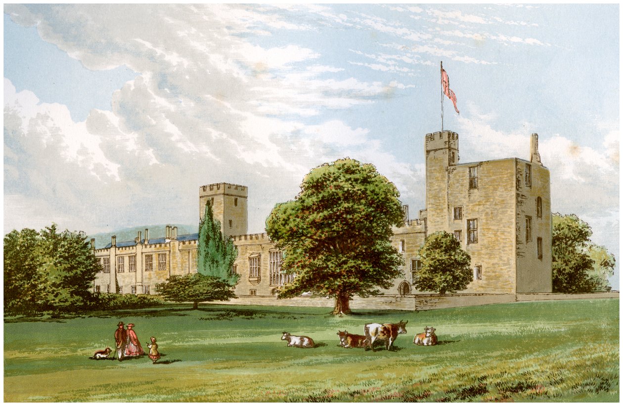Castillo de Sudeley, Gloucestershire, hogar de la familia Dent, c1880 de Unbekannt