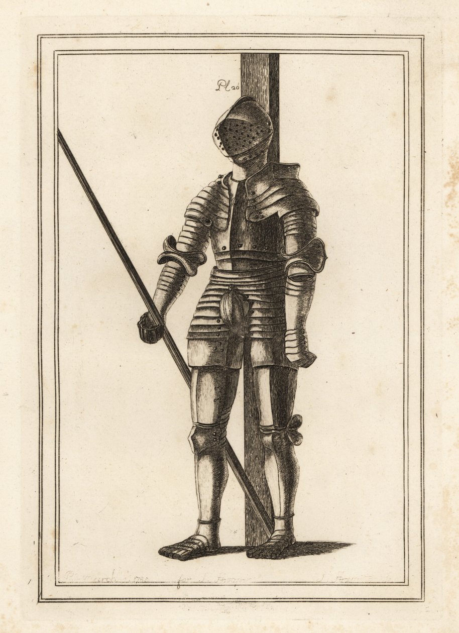 Traje de armadura hecho para el rey Enrique VIII a los 18 años en la Torre de Londres de Unbekannt