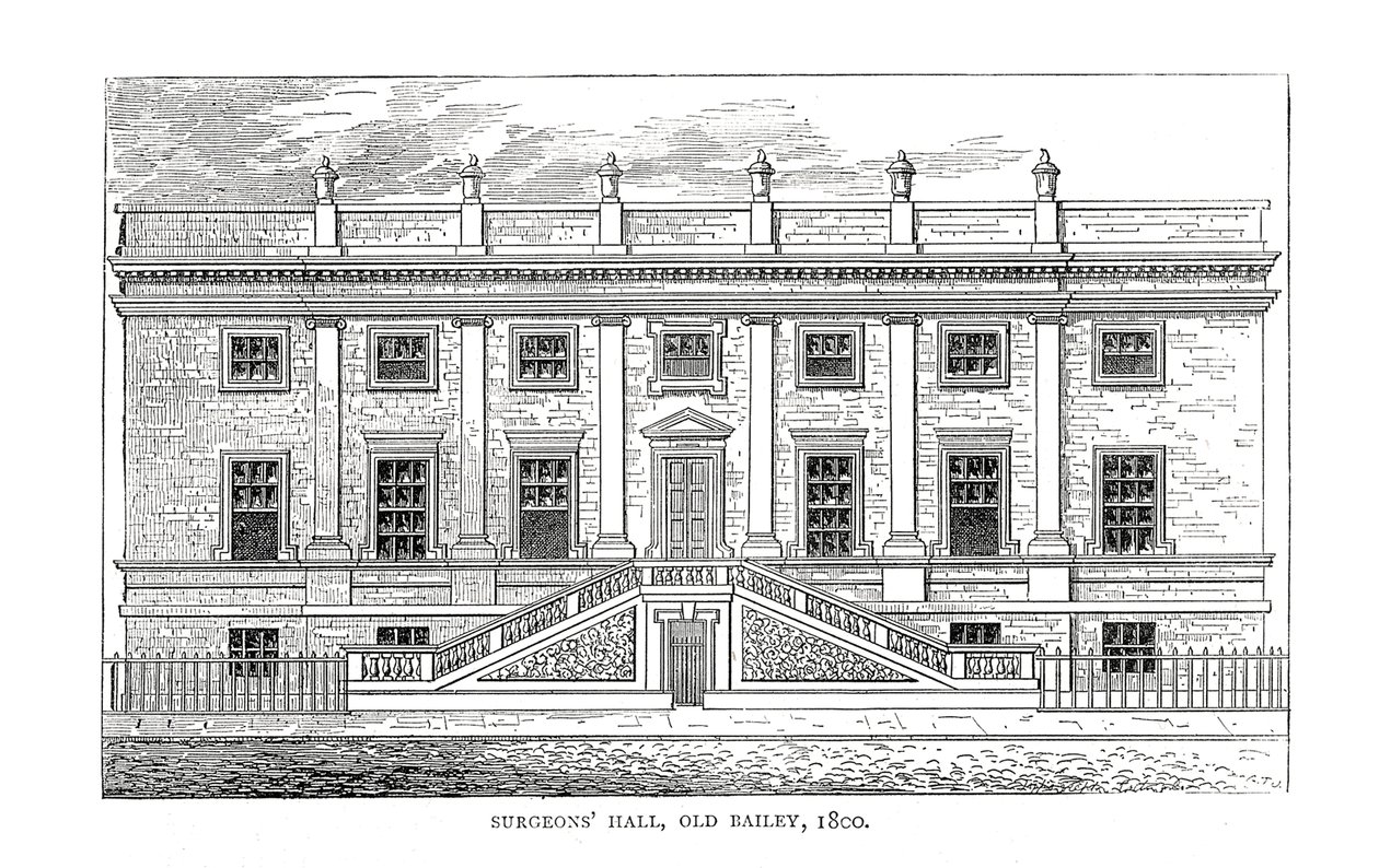 Salón de Cirujanos, Old Bailey, 1800 de Unbekannt