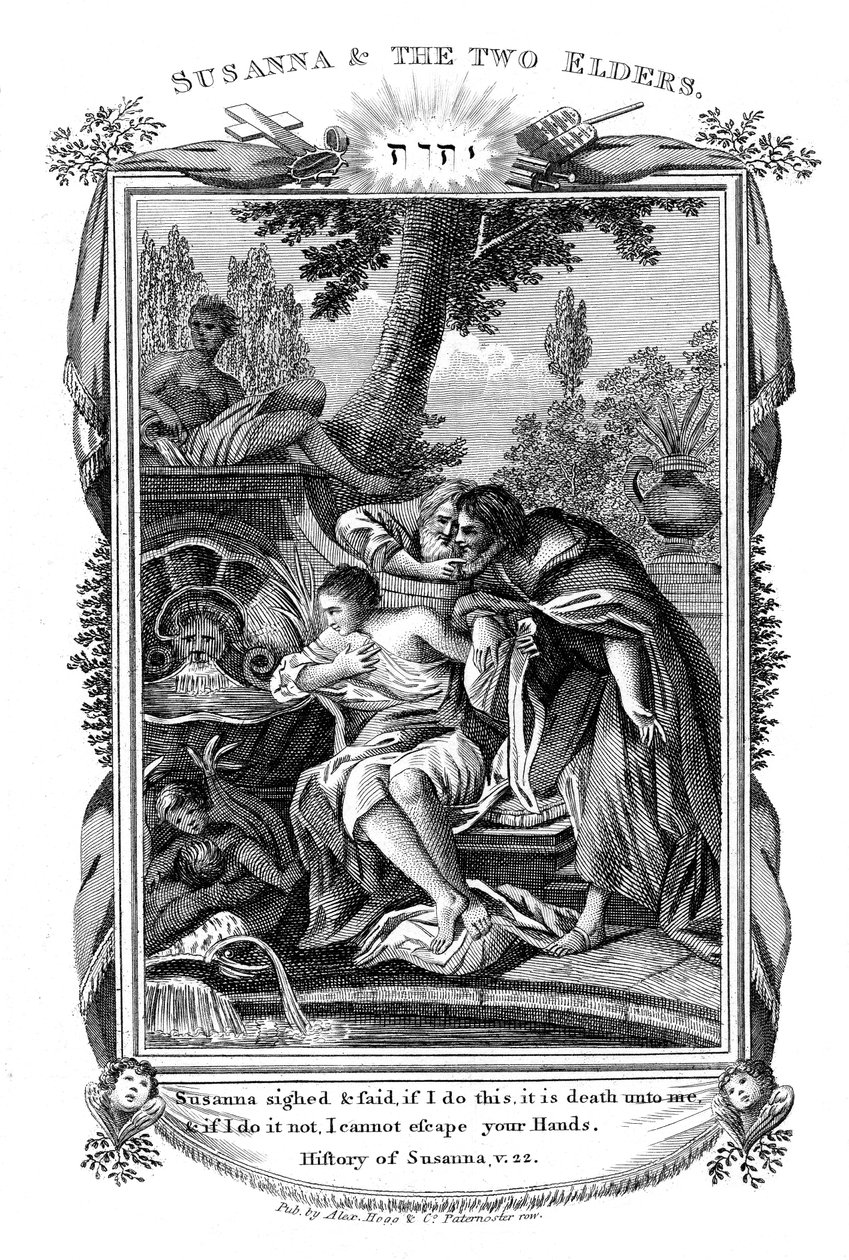 Susana y los dos ancianos, c1804 de Unbekannt