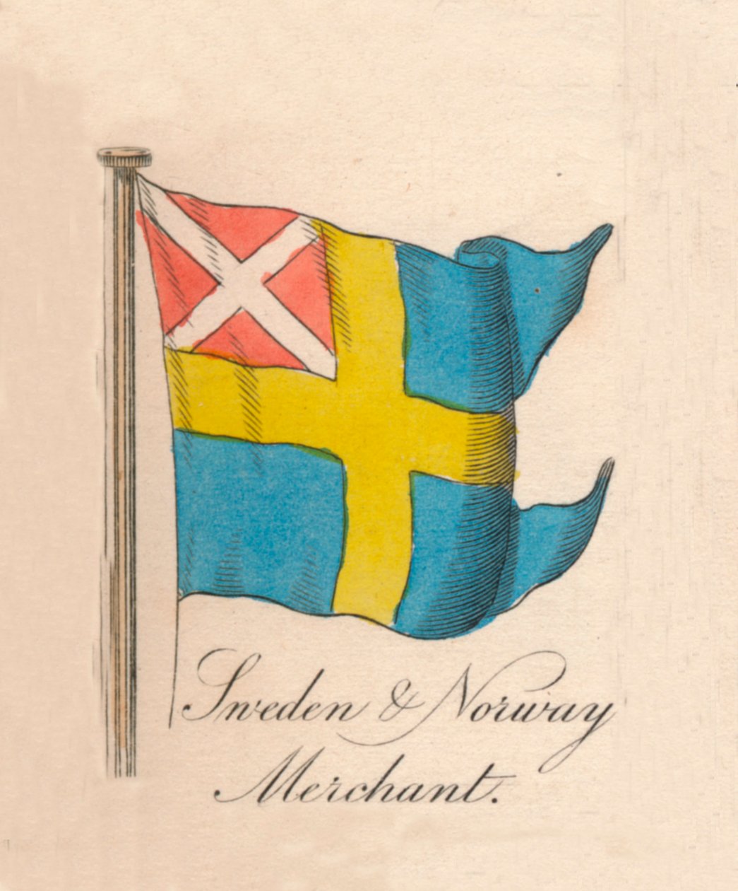 Mercante de Suecia y Noruega, 1838 de Unbekannt