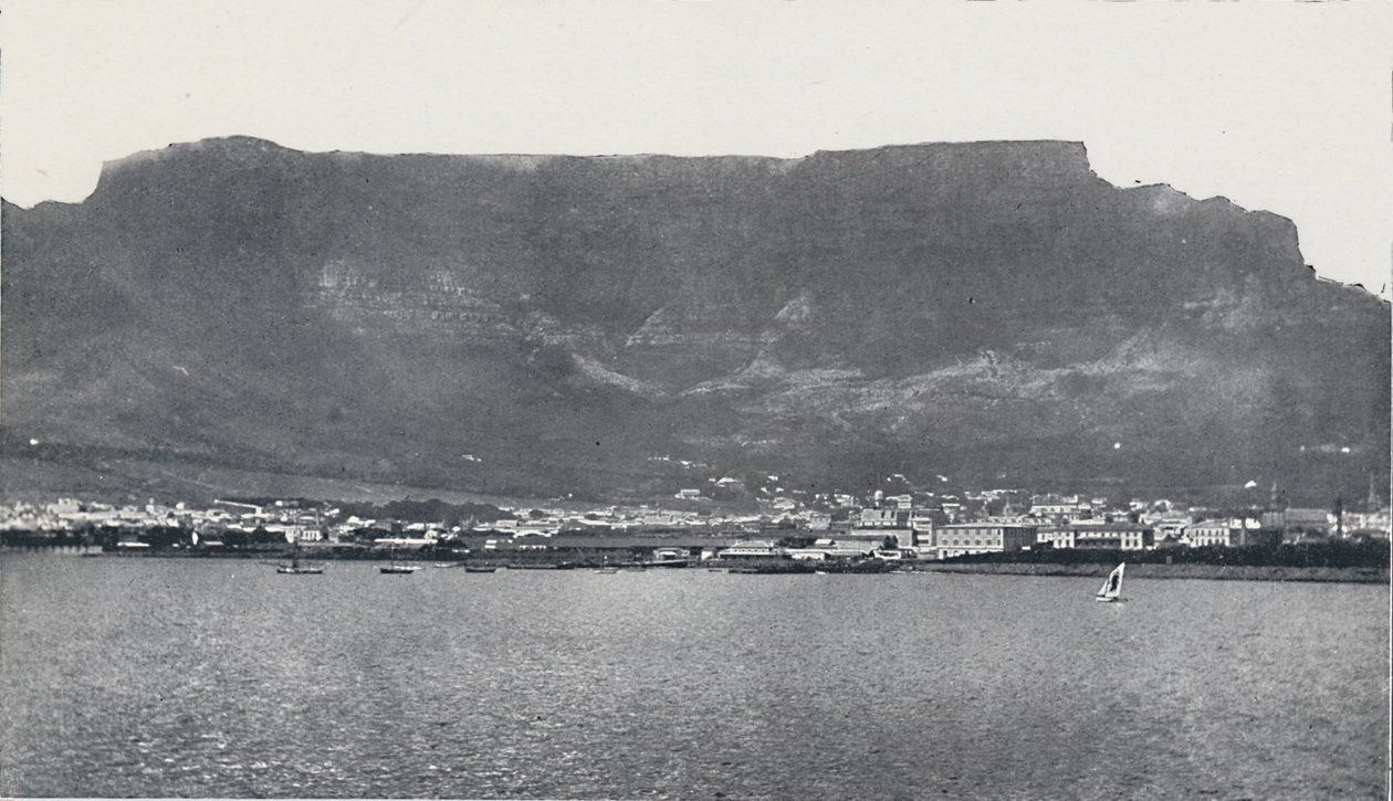 Montaña de la Mesa y Ciudad del Cabo, 1924 de Unbekannt
