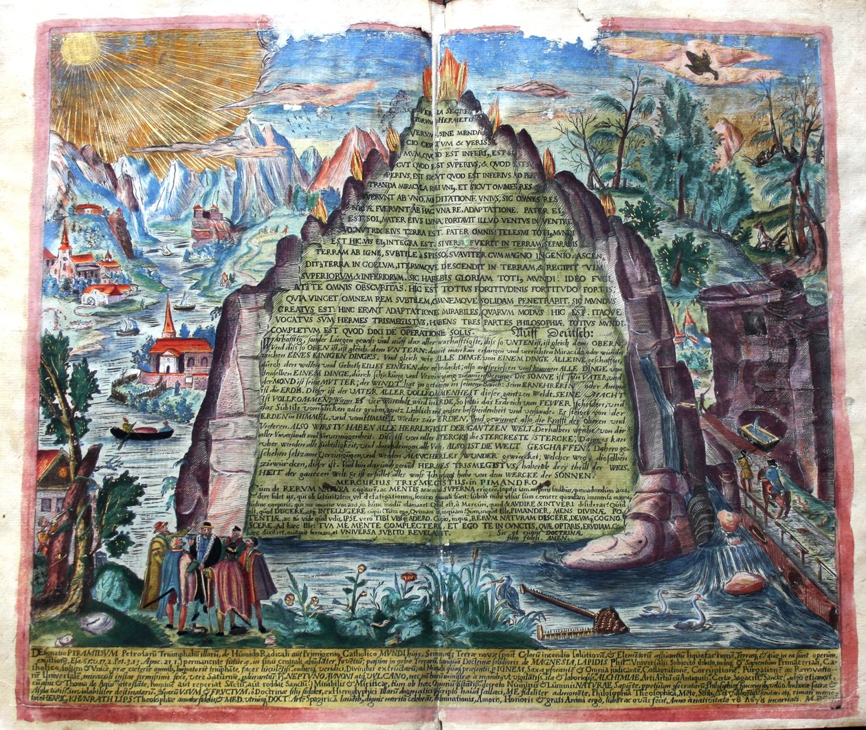 Tabula Smaragdina Tabla Esmeralda de Hermes Trismegisto, 1609 de Unbekannt