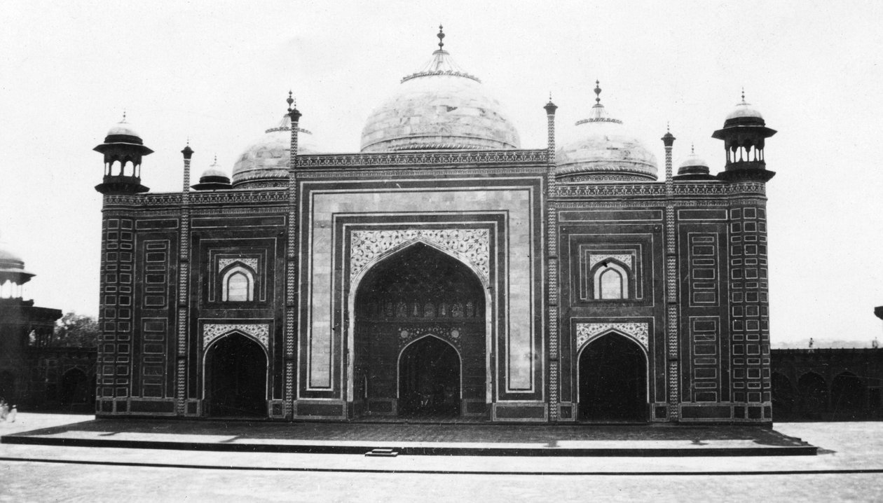 Mezquita o masjid del Taj Mahal, Agra, India, 1916-1917 de Unbekannt