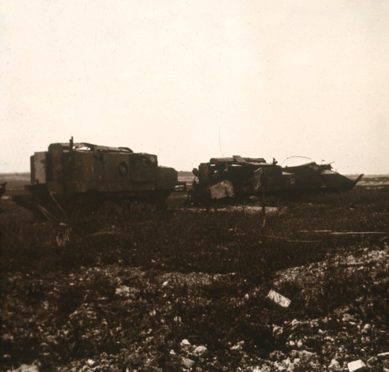 Tanques, Juvincourt, norte de Francia de Unbekannt