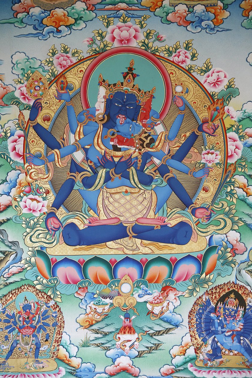 Tantrismo: Diosa tántrica tibetana. Monasterio Kopan, Katmandú, Nepal de Unbekannt