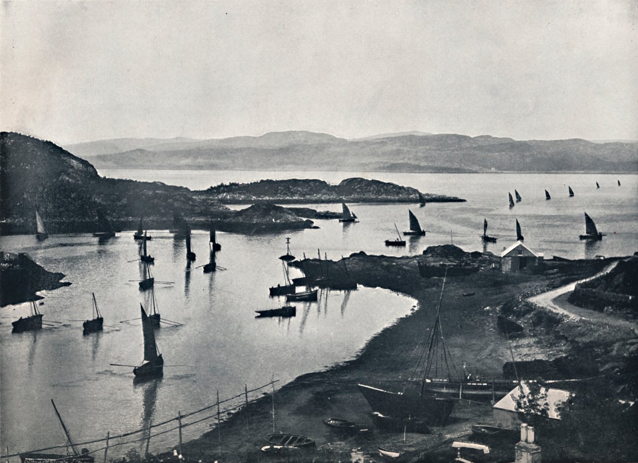 Tarbert - Barcos de pesca saliendo, 1895 de Unbekannt