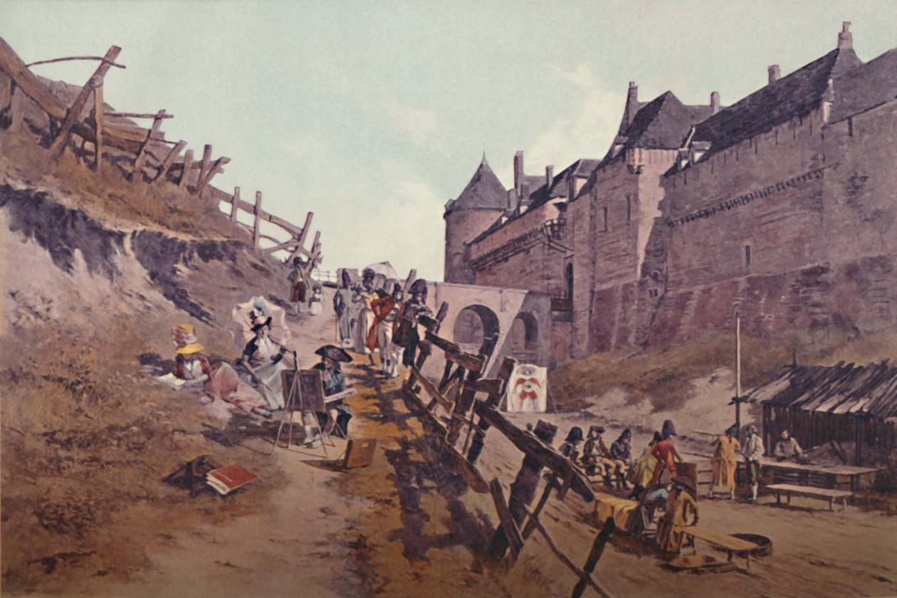Práctica de tiro en Dieppe 1795, 1896 de Unbekannt