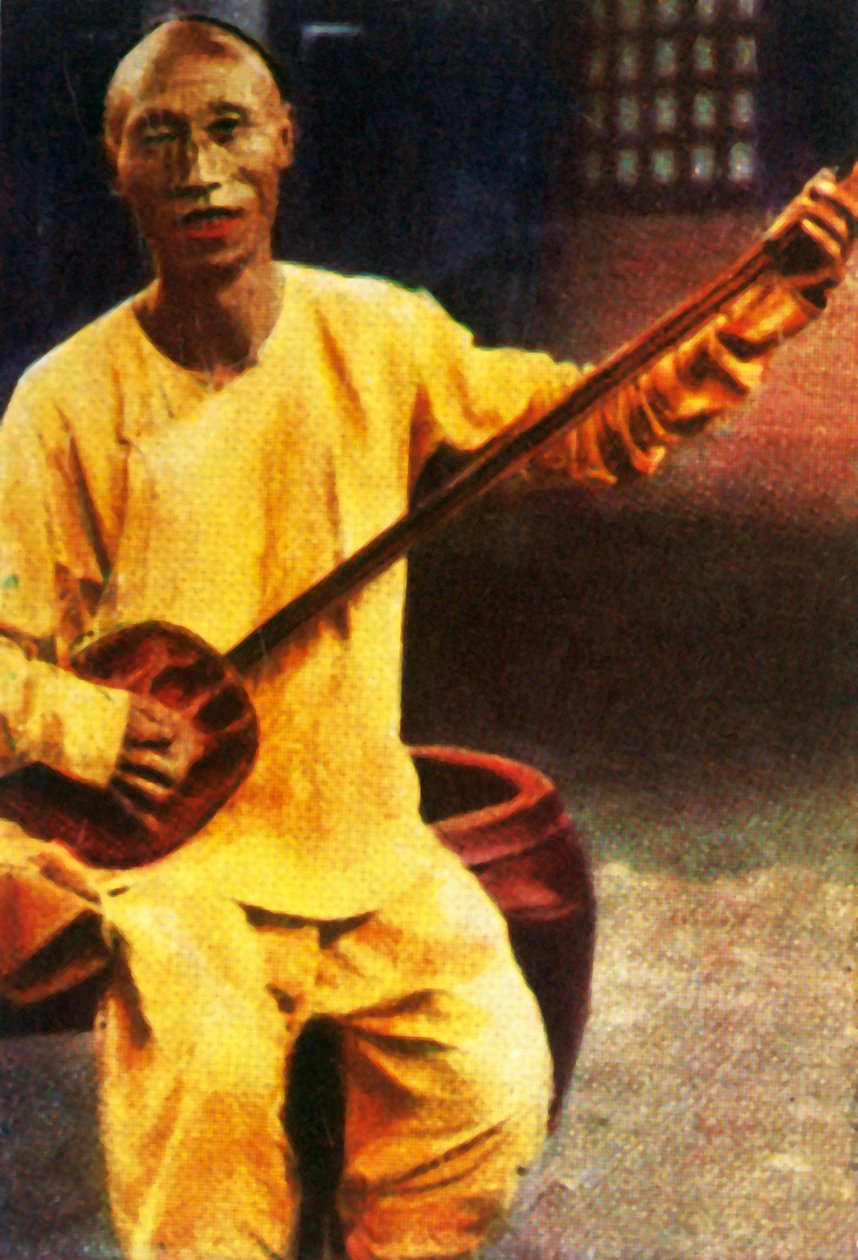 Músico de casa de té, China, c1928 de Unbekannt