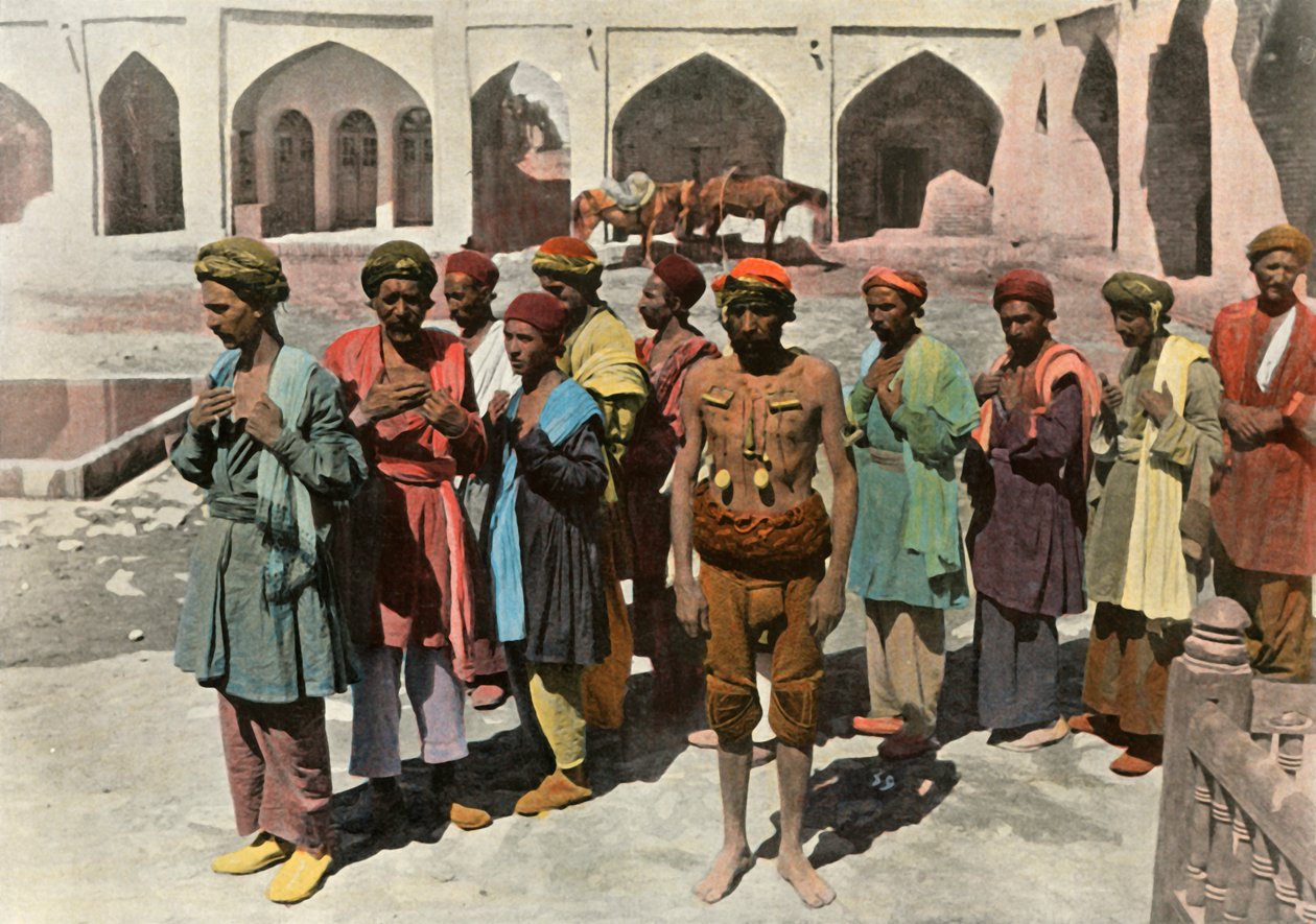 Teherán. Procesión de Mártires Derviches, 1900 de Unbekannt