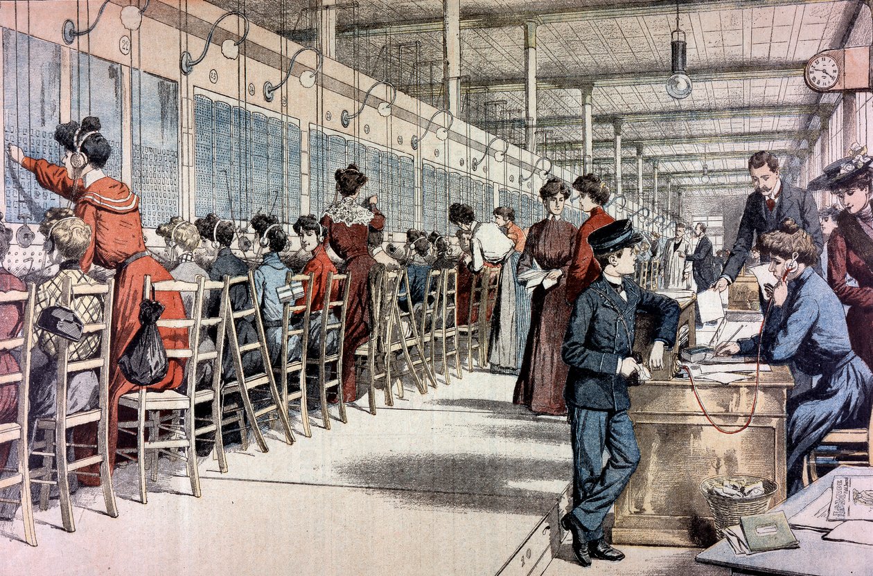 Central Telefónica, París, 1904 de Unbekannt